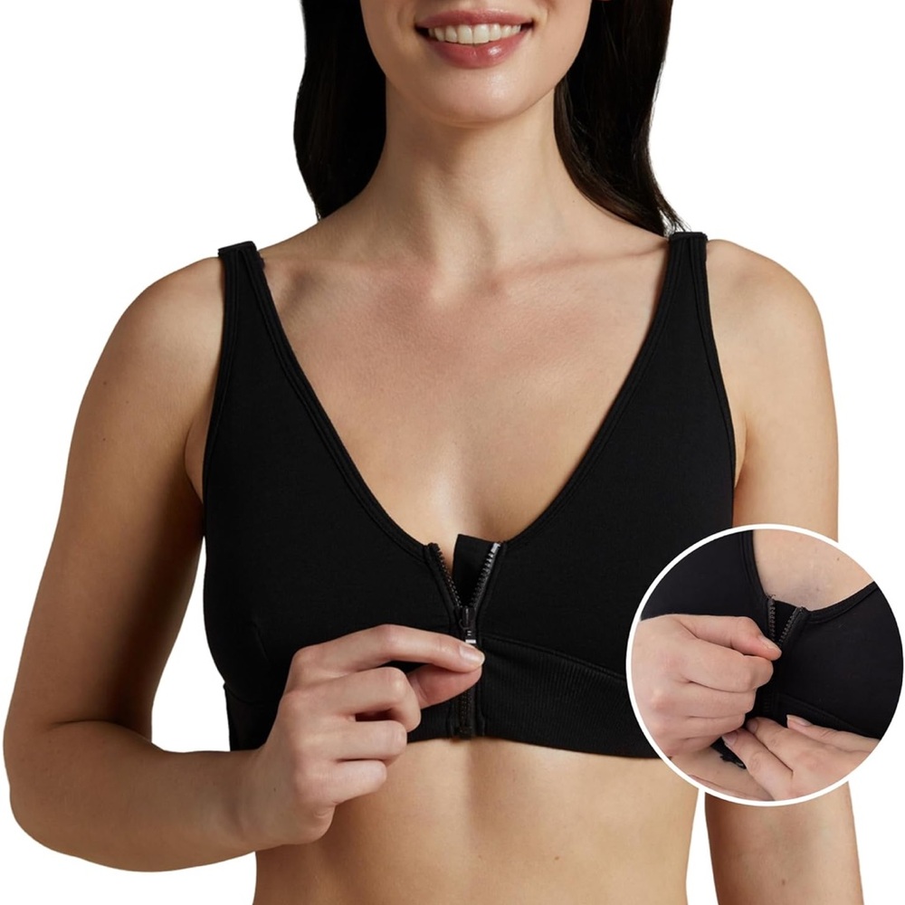 Slick Chicks Wireless Front Closure Bras for Women - Adaptive Post Surgery Bra